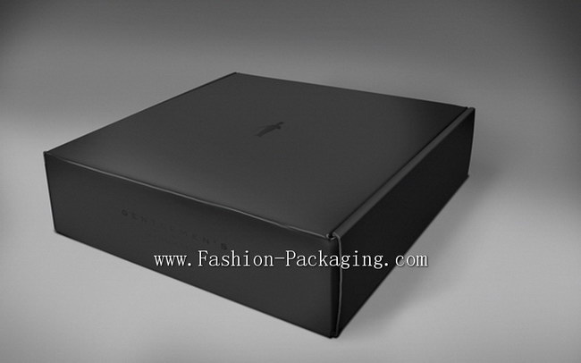 Classical Black Packaging Box with Name/Brand for Men's apparel line Classical Black Packaging Box with Name/Brand for Men's apparel line