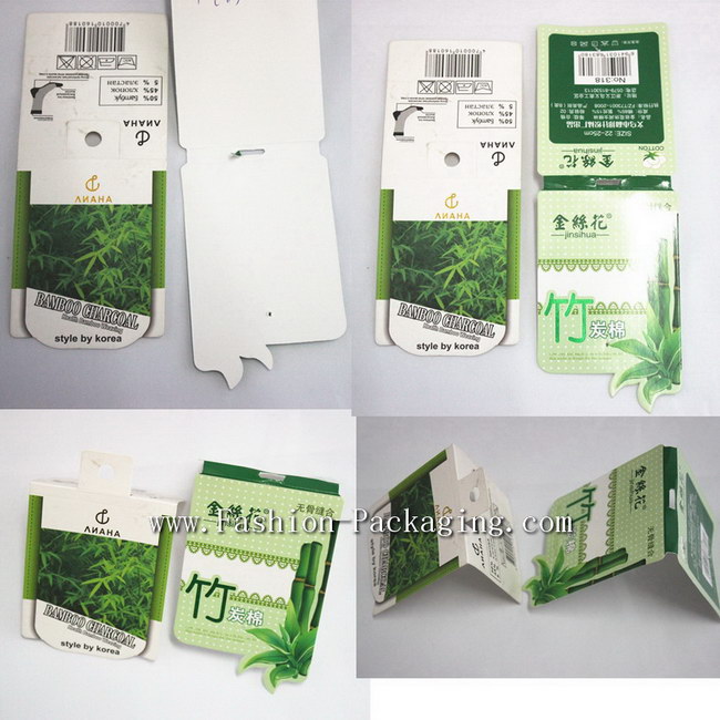 Custom sock card packaging