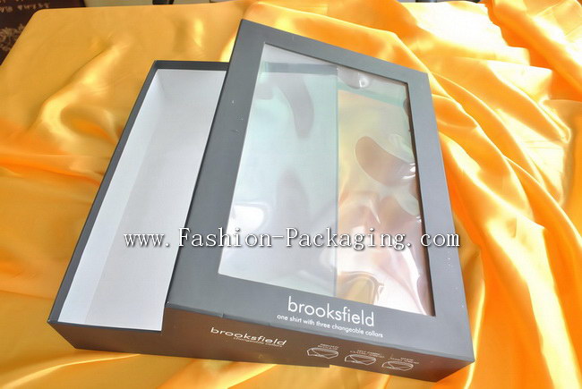 Rigid Apparel Gift Box with PVC Window