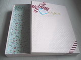 Cute Rigid Shirt Packaging Box with ribbon bow