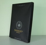 High End Black Paper Folding Apparel Boxes with custom brand for Shirt
