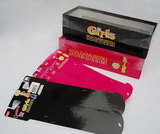 Stocking Packaging(Socks box with pvc lid and fancy socks card)